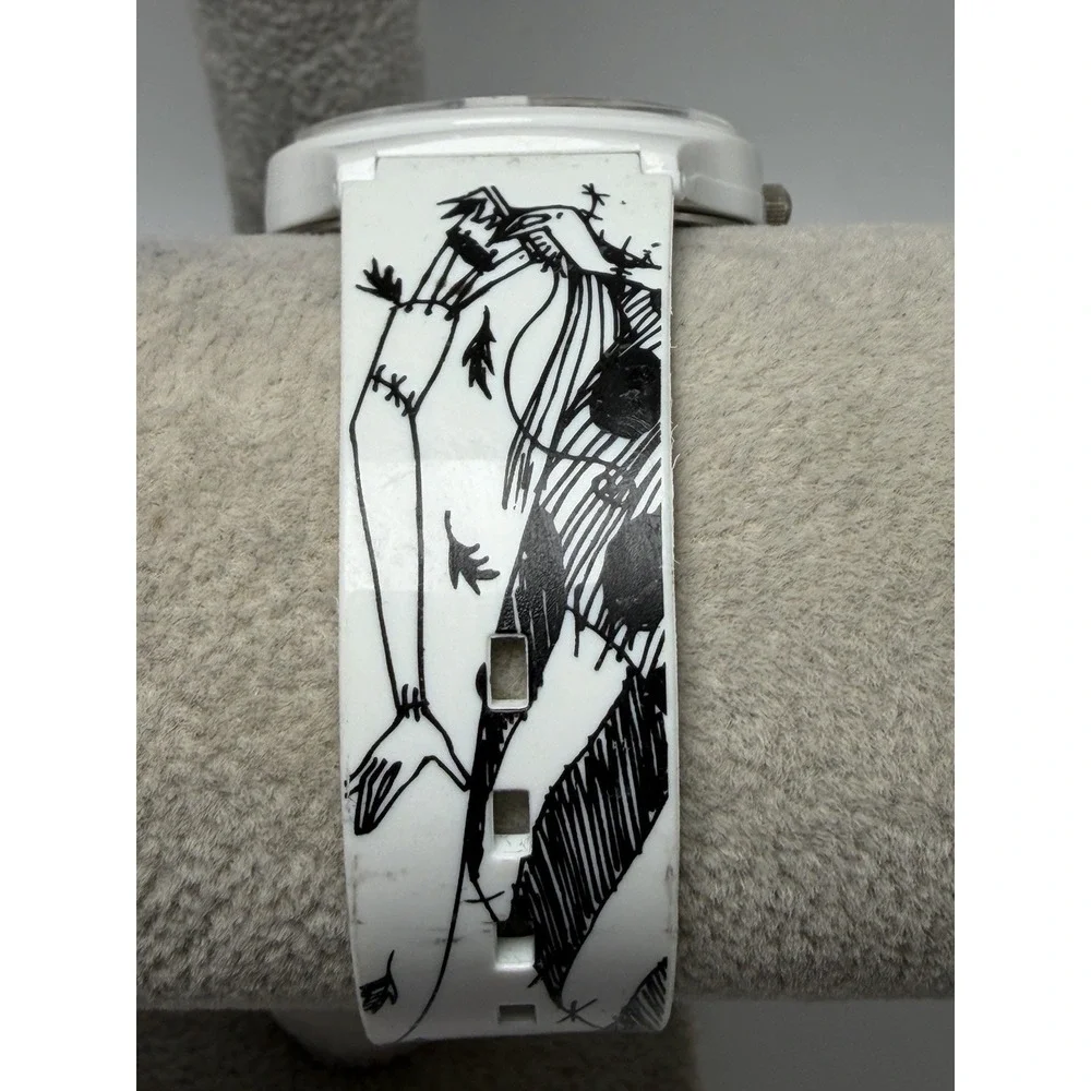Disney Flud Nightmare Before Christmas Watch New Battery 40MM 8.5